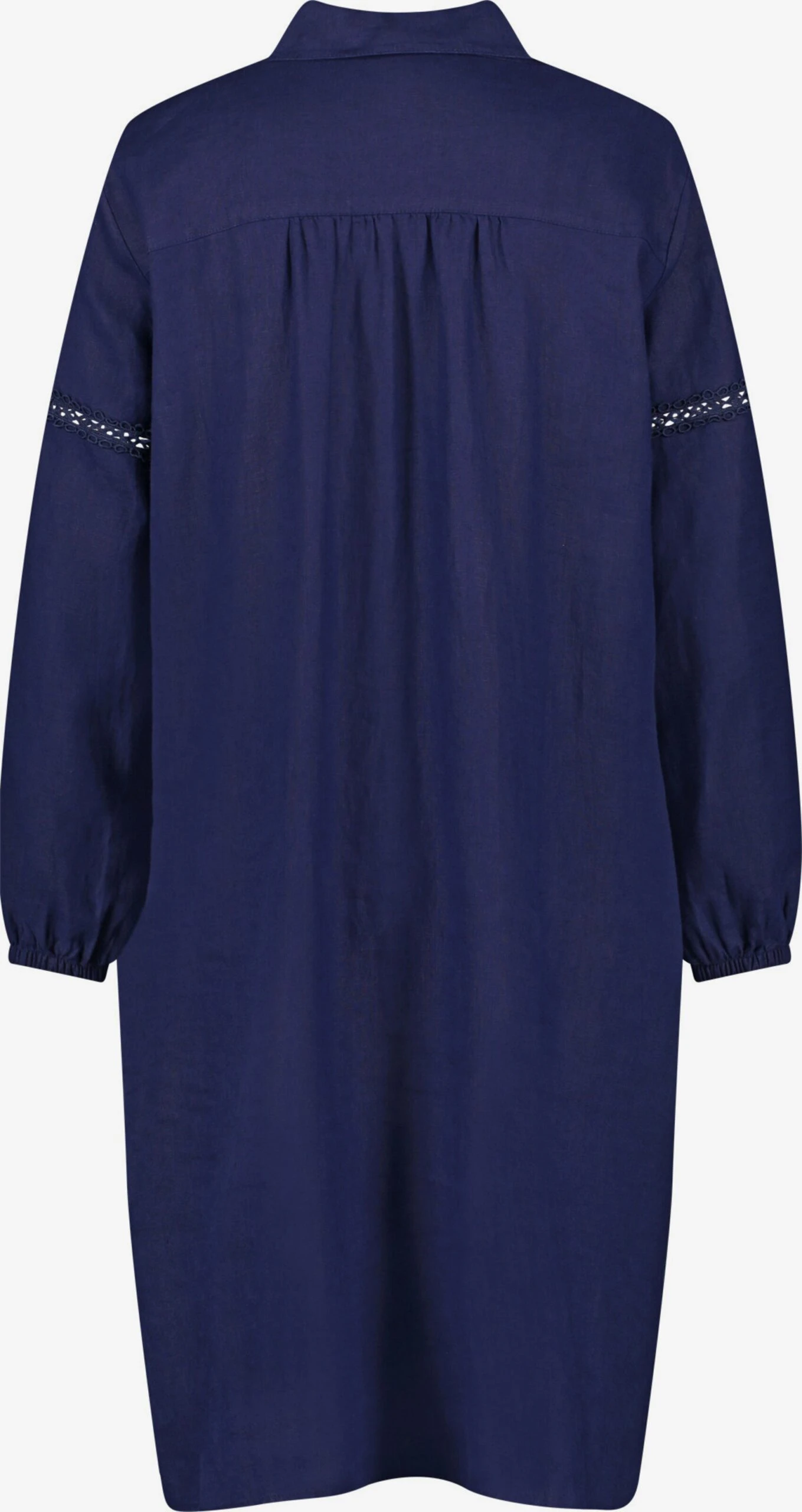 Gerry Weber Robes Fluides Robe-chemise Femme Indigo 4 Gerry Weber Robes Fluides Robe-chemise Femme Indigo – Image 2