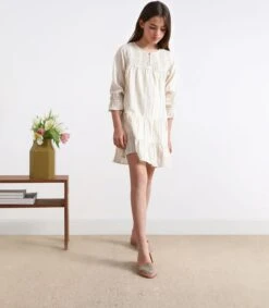 Scalpers Robes Robe Bimi Enfants Blanc Cassé -Joli Mode Soldes Magasin 08bdfaf80852e40c275eefd519026f18