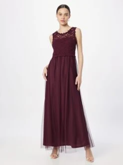 Vila Robes De Soirée Robe De Soirée LYNNEA Femme Lie De Vin -Joli Mode Soldes Magasin 08ee14cebc5d5422daf31037f6c9a28f