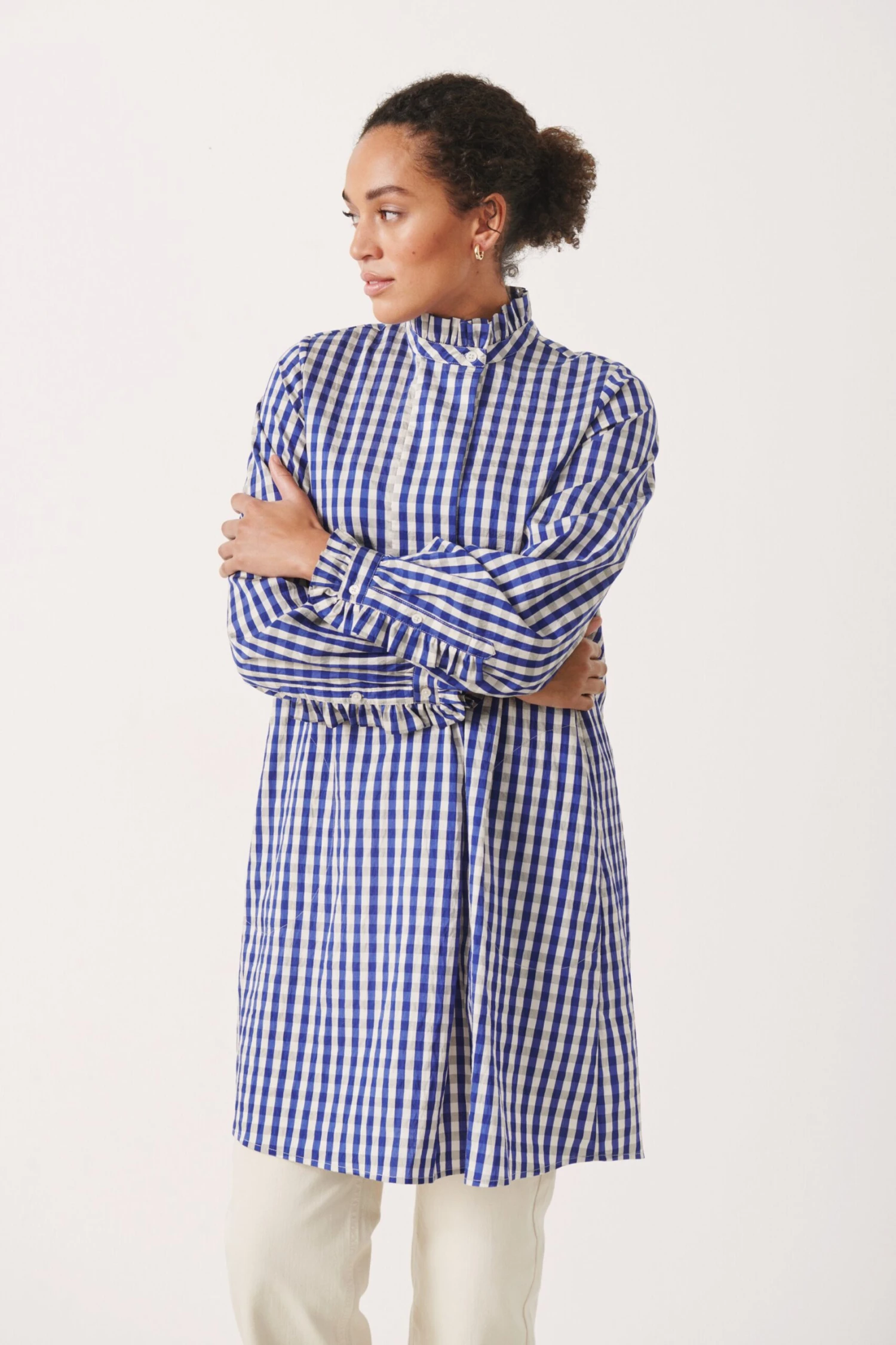 Part Two Robes Fluides Robe-chemise Vana Femme Bleu 4 Part Two Robes Fluides Robe-chemise Vana Femme Bleu – Image 2