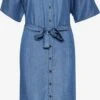 Kaffe Robes Fluides Robe-chemise Cally Femme Bleu