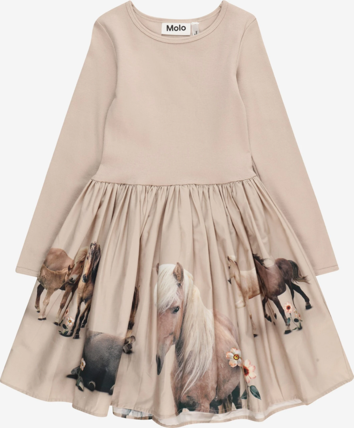 Molo Robes Robe Casie Enfants Beige / Crème 3 Molo Robes Robe Casie Enfants Beige / Crème