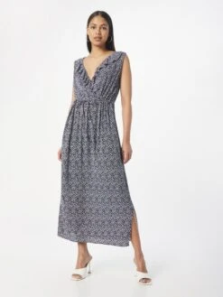 ICHI Robes Fluides Robe-chemise Marrakech Femme Bleu Marine -Joli Mode Soldes Magasin 0d61101d7e61a8eb04efa778df200e73