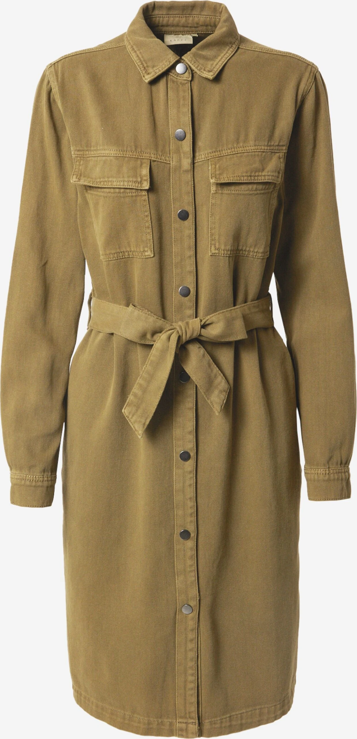 Kaffe Robes Fluides Robe-chemise Elektra Femme Olive 3 Kaffe Robes Fluides Robe-chemise Elektra Femme Olive