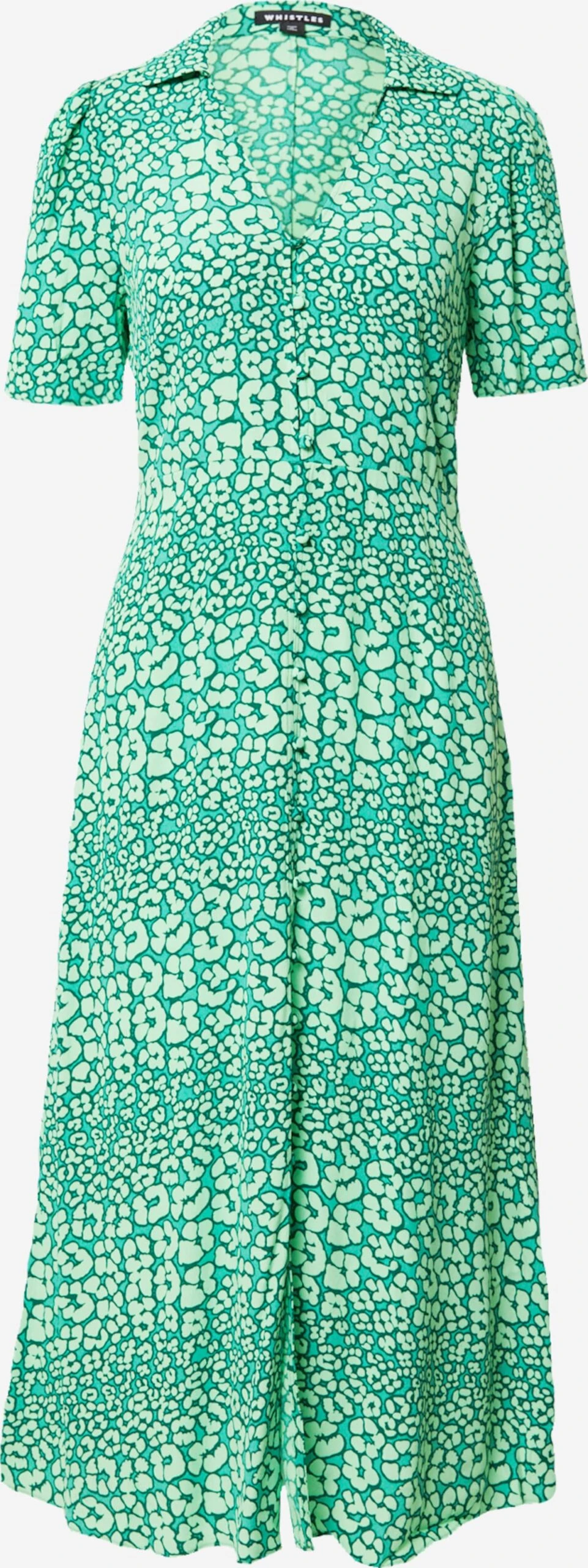 Whistles Robes Fluides Robe-chemise ROWAN Femme Jade / Vert Pastel 3 Whistles Robes Fluides Robe-chemise ROWAN Femme Jade / Vert Pastel