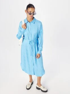 Soft Rebels Robes Fluides Robe-chemise Freedom Femme Bleu Clair -Joli Mode Soldes Magasin 166d739a3441487762eae867f9b51b62