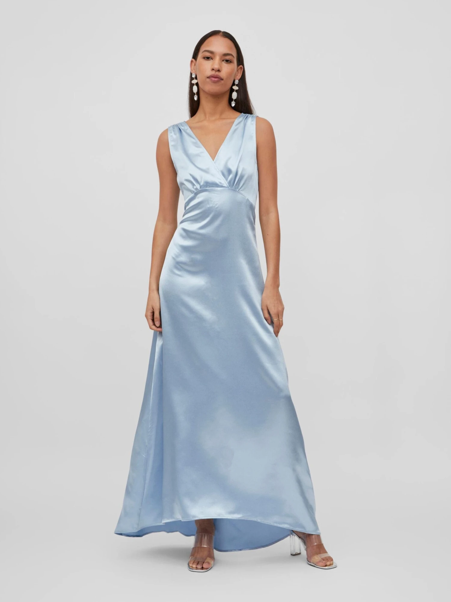 Vila Robes De Soirée Robe De Soirée SITTAS Femme Bleu Clair 6 Vila Robes De Soirée Robe De Soirée SITTAS Femme Bleu Clair – Image 4