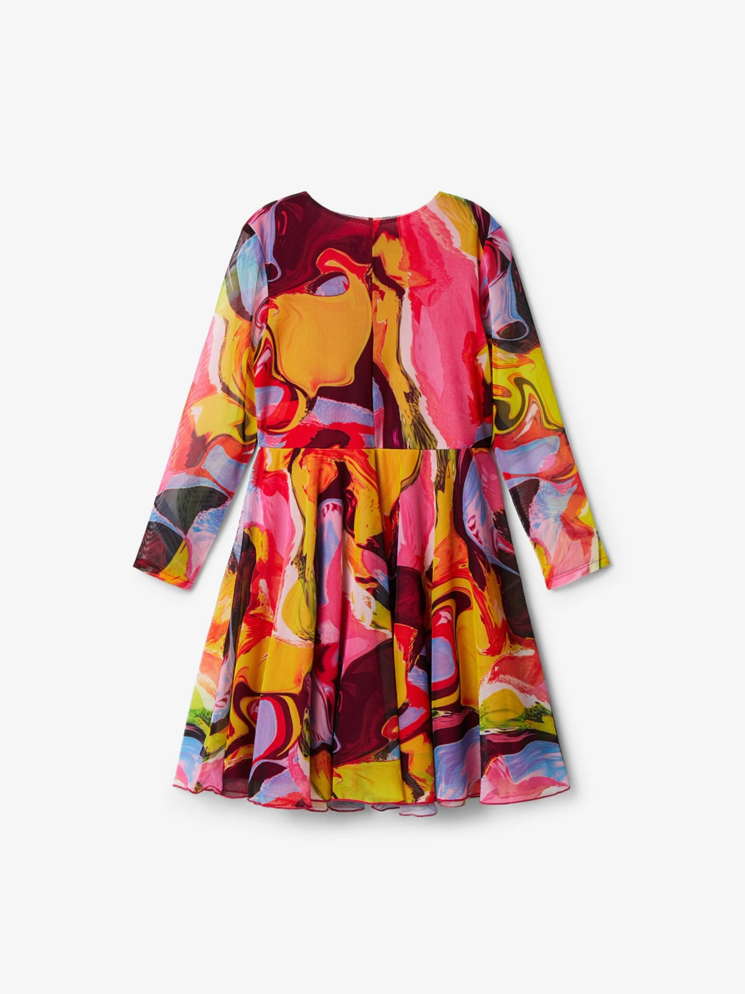 Desigual Robes Robe Aguayo Enfants Fuchsia 4 Desigual Robes Robe Aguayo Enfants Fuchsia – Image 2