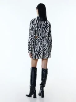 EDITED Robes Fluides Robe-chemise Chalyse Femme Beige / Noir -Joli Mode Soldes Magasin 1d2d0860652e7c8d7b2410056aabff0c