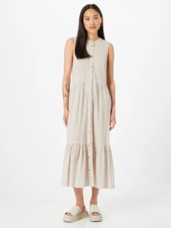 Kaffe Robes Fluides Robe-chemise Vivian Femme Mastic -Joli Mode Soldes Magasin 1d4d62da925bf77ec0efe78901c5d9ce