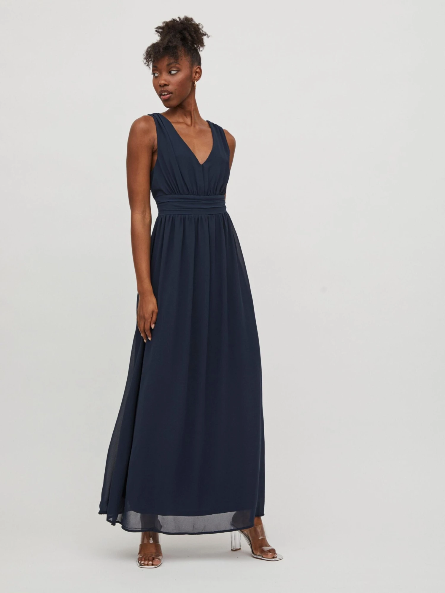 Vila Robes De Soirée Robe De Soirée Milina Femme Bleu Foncé 4 Vila Robes De Soirée Robe De Soirée Milina Femme Bleu Foncé – Image 3