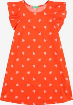 United Colors Of Benetton Robes Robe Enfants Rouge Orangé