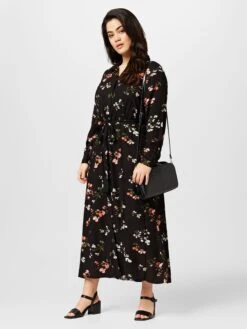 Robes Fluides Robe-chemise Aurelia Femme Noir -Joli Mode Soldes Magasin 22ae2972776274827089e381e6169eb2