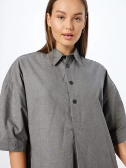 G-Star Raw Robes Fluides Robe-chemise Femme Gris Chiné -Joli Mode Soldes Magasin 247553c761598437862fc94c9051aea5
