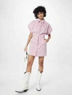 Patrizia Pepe Robes Fluides Robe-chemise Femme Rose -Joli Mode Soldes Magasin 24dbcf32bee557364b0ae25204ca7aa8