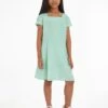 Calvin Klein Robes Robe Enfants Vert Pastel -Joli Mode Soldes Magasin 2536406ab6e557af015d57ce71ff1046