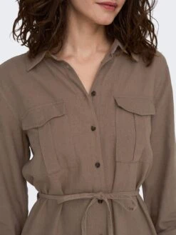 ONLY Robes Fluides Robe-chemise Caro Femme Pueblo 14 ONLY Robes Fluides Robe-chemise Caro Femme Pueblo -Joli Mode Soldes Magasin 2572ec170a17c2780606e500a886eed0