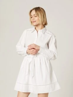 Robes Fluides Robe-chemise Ruby Femme Blanc 9 Robes Fluides Robe-chemise Ruby Femme Blanc -Joli Mode Soldes Magasin 262c9b7100dfae5567b4769352bedf2d