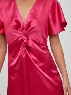 Vila Robes De Soirée Robe De Soirée Sittas Femme Framboise -Joli Mode Soldes Magasin 29288f728916f12188be00616cd62105