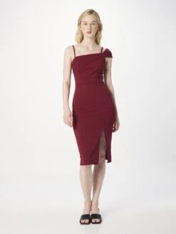 Wal G Robes Fourreaux Robe Fourreau REVRA Femme Lie De Vin -Joli Mode Soldes Magasin 2a36f99d36f684a5556c2afd22d5c23b