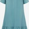 Zizzi Robes Fluides Robe-chemise MACY Femme Bleu