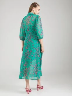 Robes Fluides Robe-chemise MALIKA Femme Vert -Joli Mode Soldes Magasin 2c3f872e5ea9b2304b4e80e9d0bda383