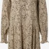 MOSS COPENHAGEN Robes Fluides Robe-chemise Petina Femme Noisette / Brun Foncé -Joli Mode Soldes Magasin 2c86b511089289e5238f3d2506f3bd09