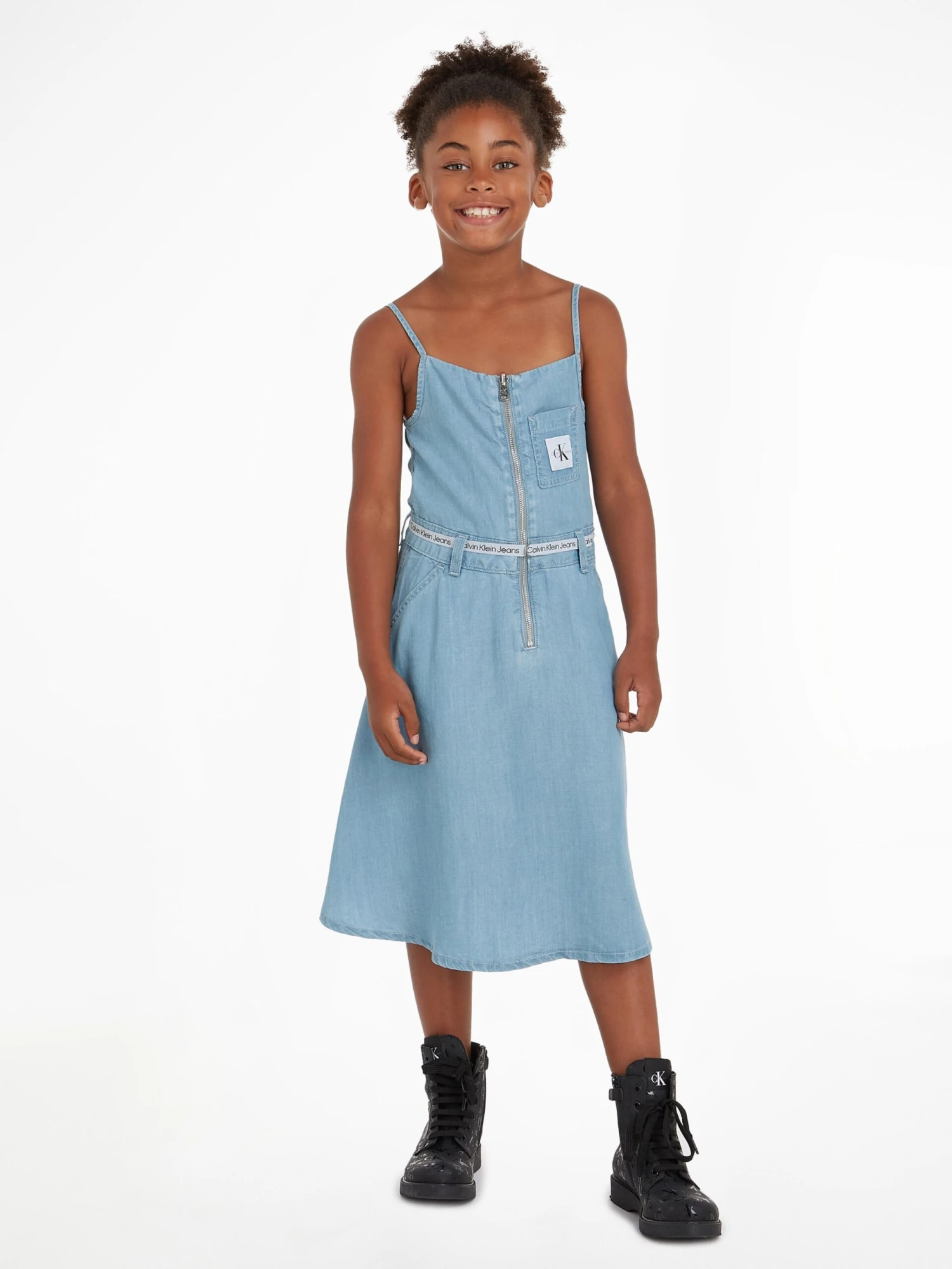 Calvin Klein Robes Robe Strappy Enfants Bleu 5 Calvin Klein Robes Robe Strappy Enfants Bleu – Image 3