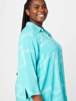 ONLY CARMAKOMA Robes Fluides Robe-chemise Femme Aqua 11 ONLY CARMAKOMA Robes Fluides Robe-chemise Femme Aqua -Joli Mode Soldes Magasin 2f748bd3b0796ffcf31a666055fff5f1