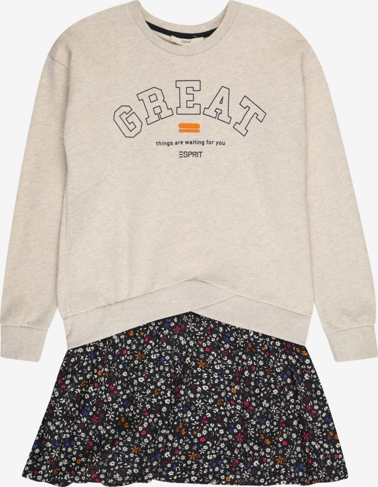 ESPRIT Robes Robe Enfants Crème / Noir 3 ESPRIT Robes Robe Enfants Crème / Noir