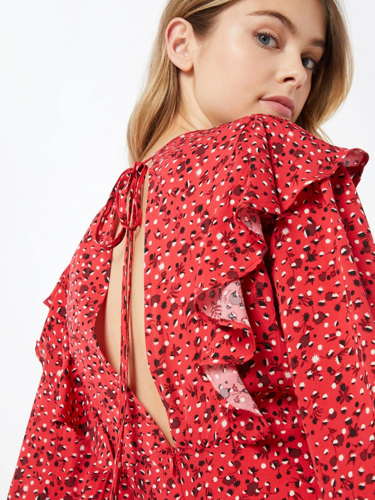 Scotch & Soda Robes Fluides Robe-chemise Femme Rouge / Melon 4 Scotch & Soda Robes Fluides Robe-chemise Femme Rouge / Melon – Image 2