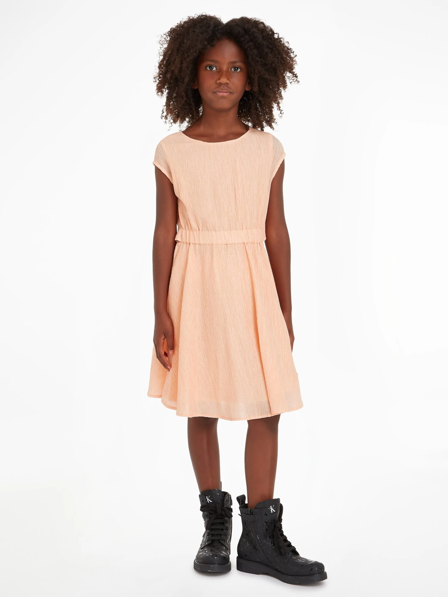 Calvin Klein Jeans Robes Robe Enfants Pêche 6 Calvin Klein Jeans Robes Robe Enfants Pêche – Image 4