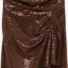 PULL & BEAR Robes De Soirée Robe De Soirée Femme Marron 2 PULL & BEAR Robes De Soirée Robe De Soirée Femme Marron -Joli Mode Soldes Magasin 316b682604cb3996b4490282d3a55826
