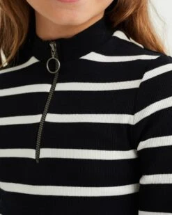 WE FASHION Robes Robe Enfants Noir / Blanc -Joli Mode Soldes Magasin 39074c7a4ada9688ffc7f49b9d674f0b