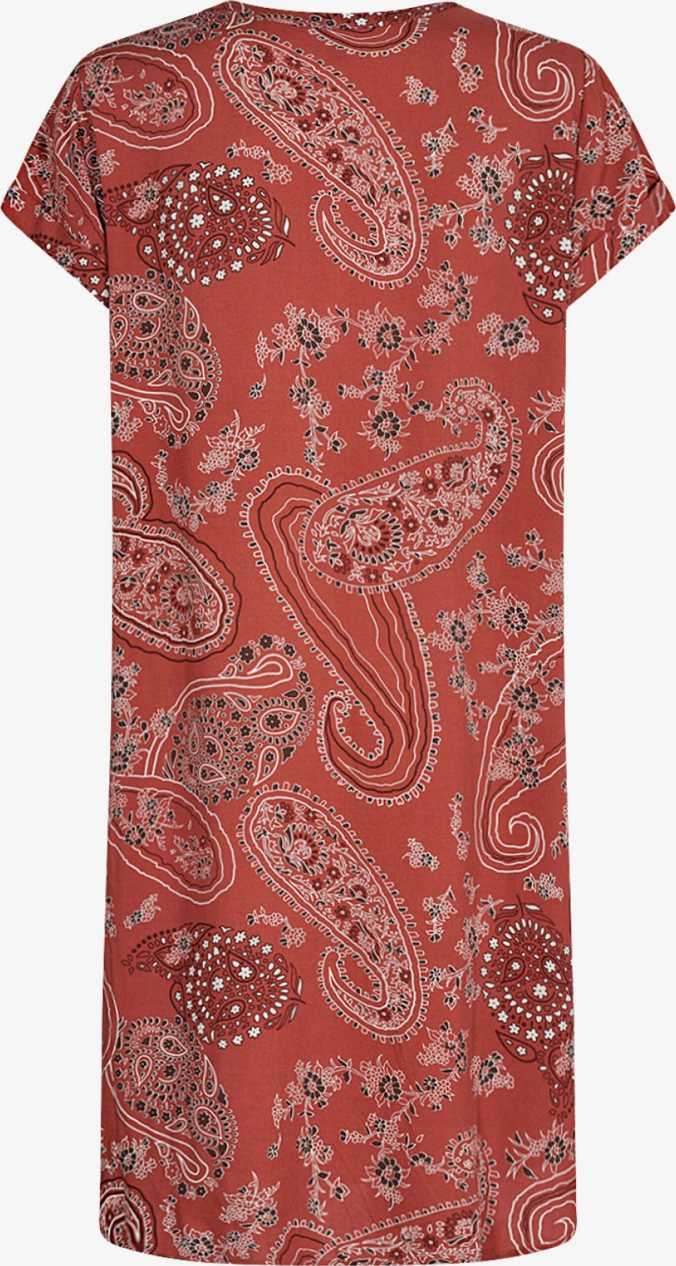 Soyaconcept Robes Fluides Robe-chemise LATOYA Femme Rouge Rouille / Bourgogne 4 Soyaconcept Robes Fluides Robe-chemise LATOYA Femme Rouge Rouille / Bourgogne – Image 2