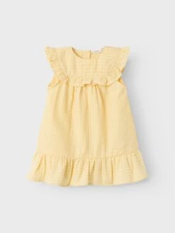 NAME IT Robes Et Jupes Robe Enfants Jaune / Jaune Pastel -Joli Mode Soldes Magasin 39f911921f3f091eda197aa062c19f70