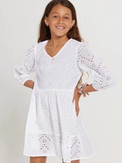 Shiwi Robes Robe TUSCANY Enfants Blanc -Joli Mode Soldes Magasin 3a5cdc83c8d33ab0d70dfdb2c011a8b9