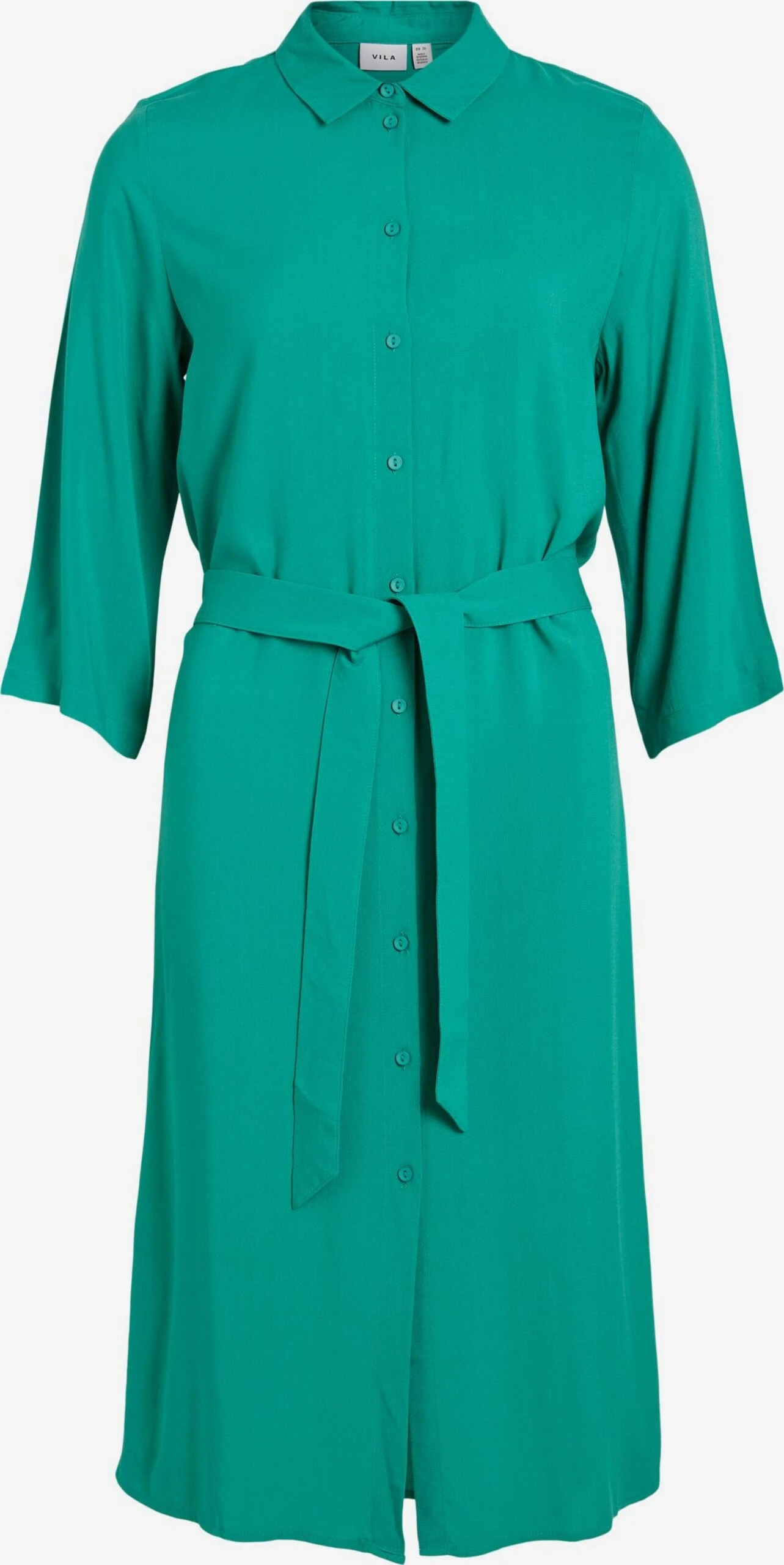 Vila Robes Fluides Robe-chemise Celina Femme Jade 3 Vila Robes Fluides Robe-chemise Celina Femme Jade
