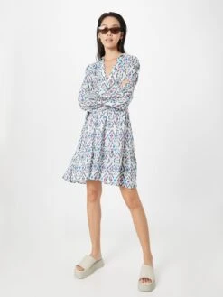 Replay Robes Fluides Robe-chemise Femme Blanc -Joli Mode Soldes Magasin 3bafc5d8cf864fa1477730d3e2182083