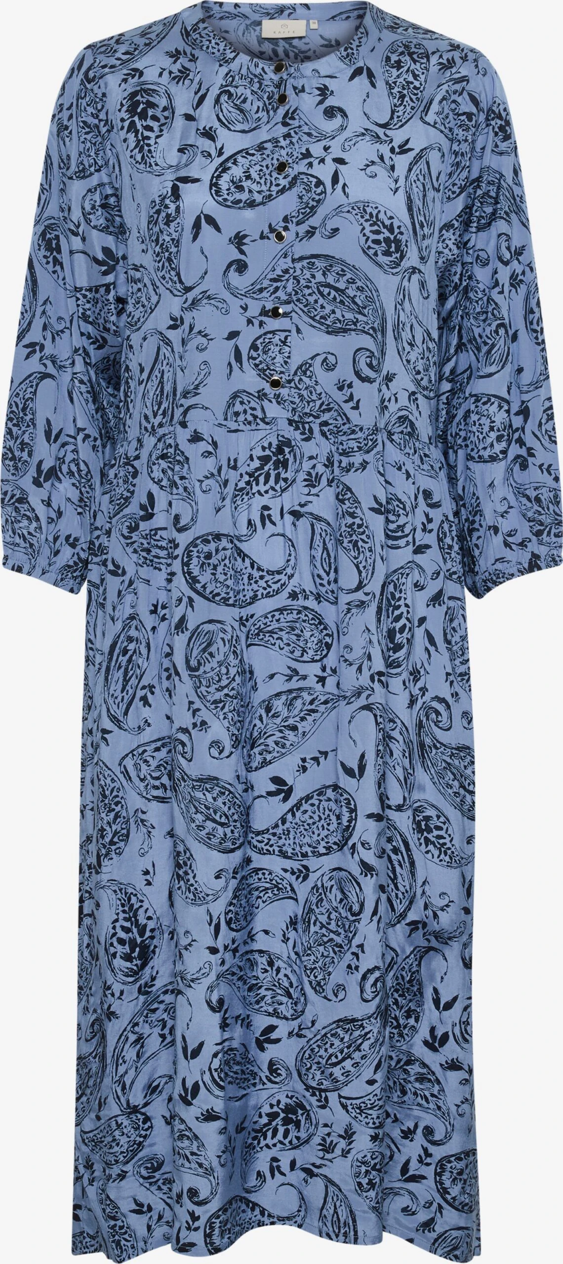 Kaffe Robes Fluides Robe-chemise Campa Femme Bleu-gris 3 Kaffe Robes Fluides Robe-chemise Campa Femme Bleu-gris