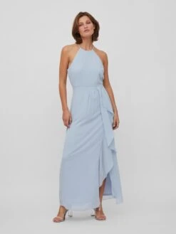 Vila Robes De Soirée Robe De Soirée MILINA Femme Bleu Fumé -Joli Mode Soldes Magasin 40823d621436e5ef66899b6c869a27cf