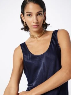 MOSS COPENHAGEN Robes De Soirée Robe De Soirée CHUl Femme Bleu Nuit -Joli Mode Soldes Magasin 425294d311c77e2f5a56badb5f314c80