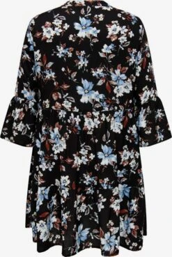 ONLY CARMAKOMA Robes Fluides Robe-chemise Anita Femme Noir -Joli Mode Soldes Magasin 4300f1d5920e137f551eed385c0b7930