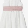 Mango Kids Robes Robe Valeria Enfants Blanc -Joli Mode Soldes Magasin 464406029871c2914d12ade1faedf8e1