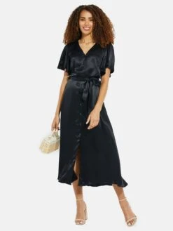 Threadbare Robes Fluides Robe-chemise Salad Femme Noir 8 Threadbare Robes Fluides Robe-chemise Salad Femme Noir -Joli Mode Soldes Magasin 46b78dc82daf0fdcb3e4705feed55217