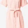 Vero Moda Robes Fluides Robe-chemise JILY Femme Saumon -Joli Mode Soldes Magasin 46e70284161d6c3161081f79d9cc0d74