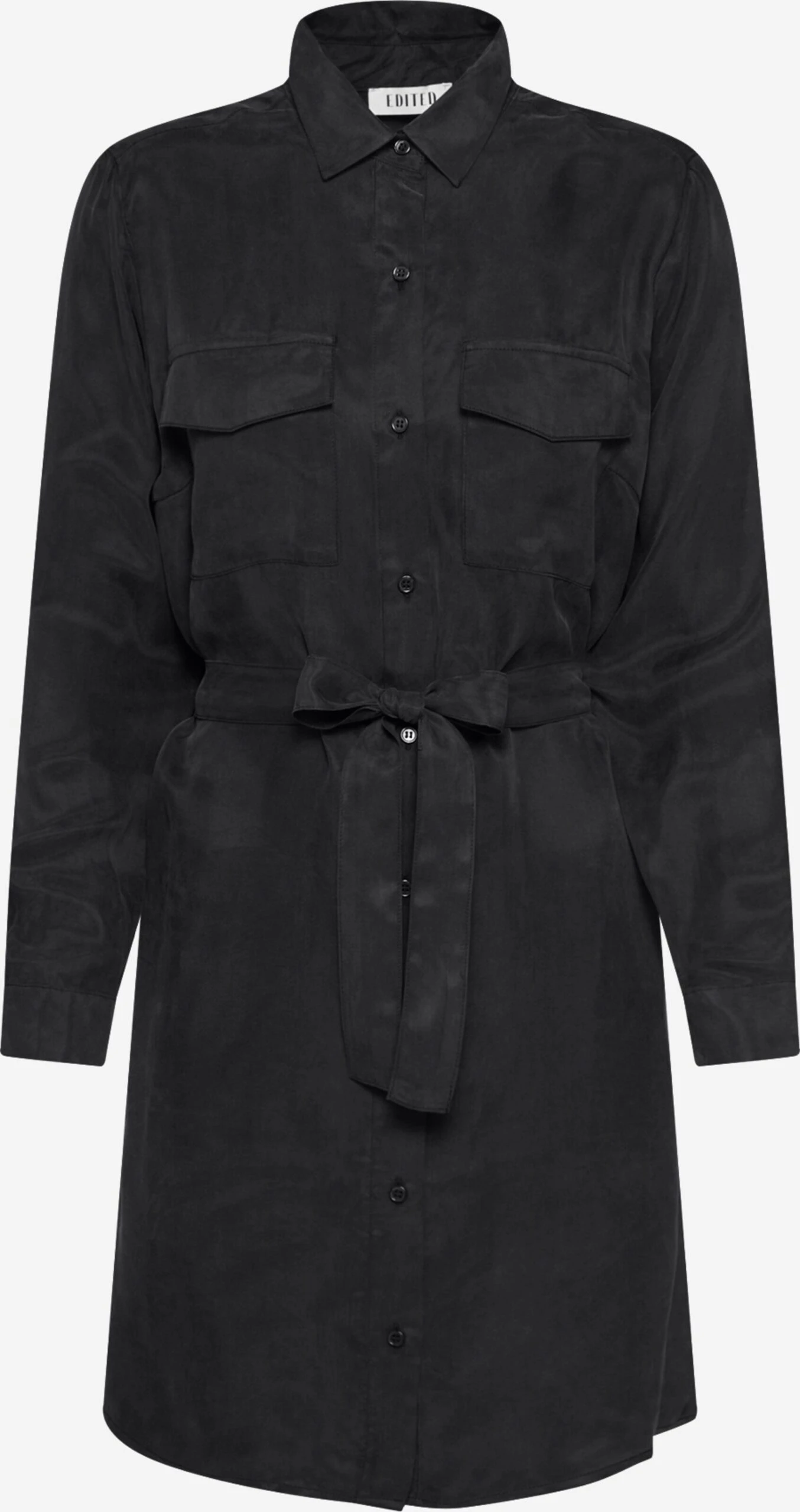 EDITED Robes Fluides Robe-chemise Farha Femme Noir 3 EDITED Robes Fluides Robe-chemise Farha Femme Noir