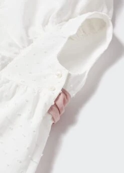 Mango Kids Robes Robe OLIVIA Enfants Blanc -Joli Mode Soldes Magasin 4a0e6ab7792149452b55e7d500fd720d