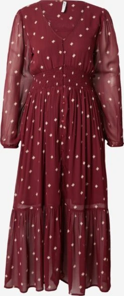 Pepe Jeans Robes Fluides Robe-chemise GIO Femme Bordeaux