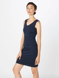 Kaffe Robes Fourreaux Robe Fourreau Sara Femme Bleu Nuit -Joli Mode Soldes Magasin 4bd9c2ec0461cd92e75b95db449b672a